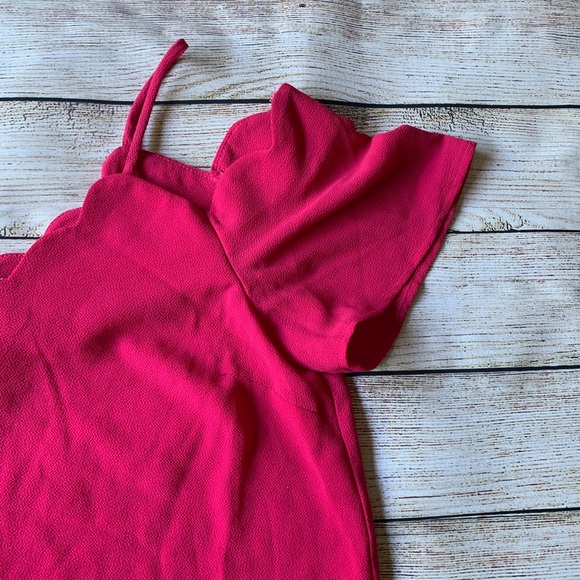 Monteau | Scalloped Edge Cold Shoulder Too - Picture 3 of 6